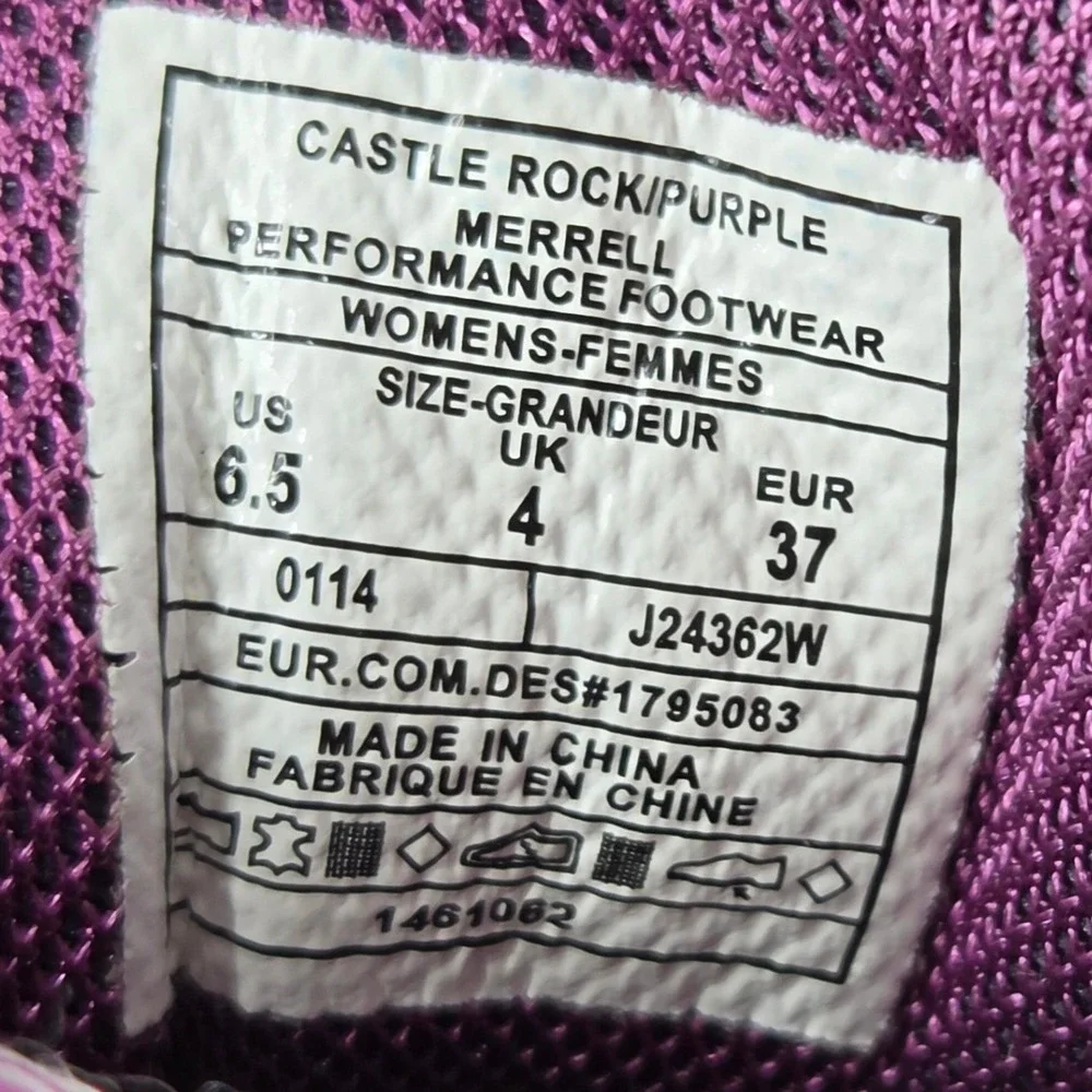 Merrell Azura Waterproof Hiking Shoes Womens 6.5 J24362W Low Trail Castle Rock